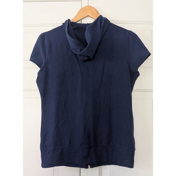 LA Blues Y2K Short Sleeve Hoodie Top - Picture 6 of 6